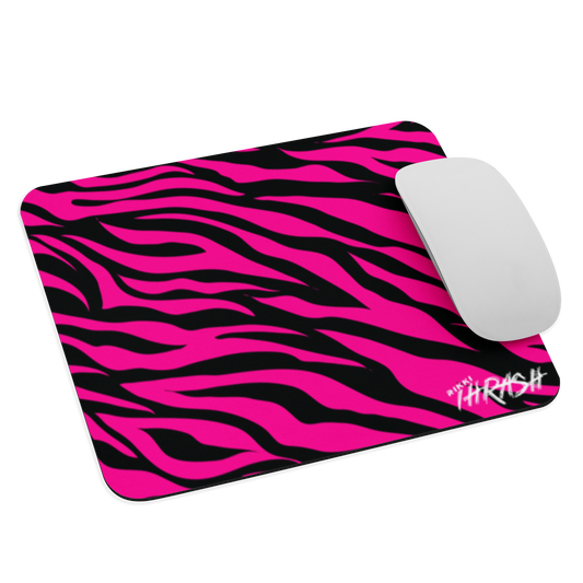 NEON ZEBRA '80s MOUSE PAD