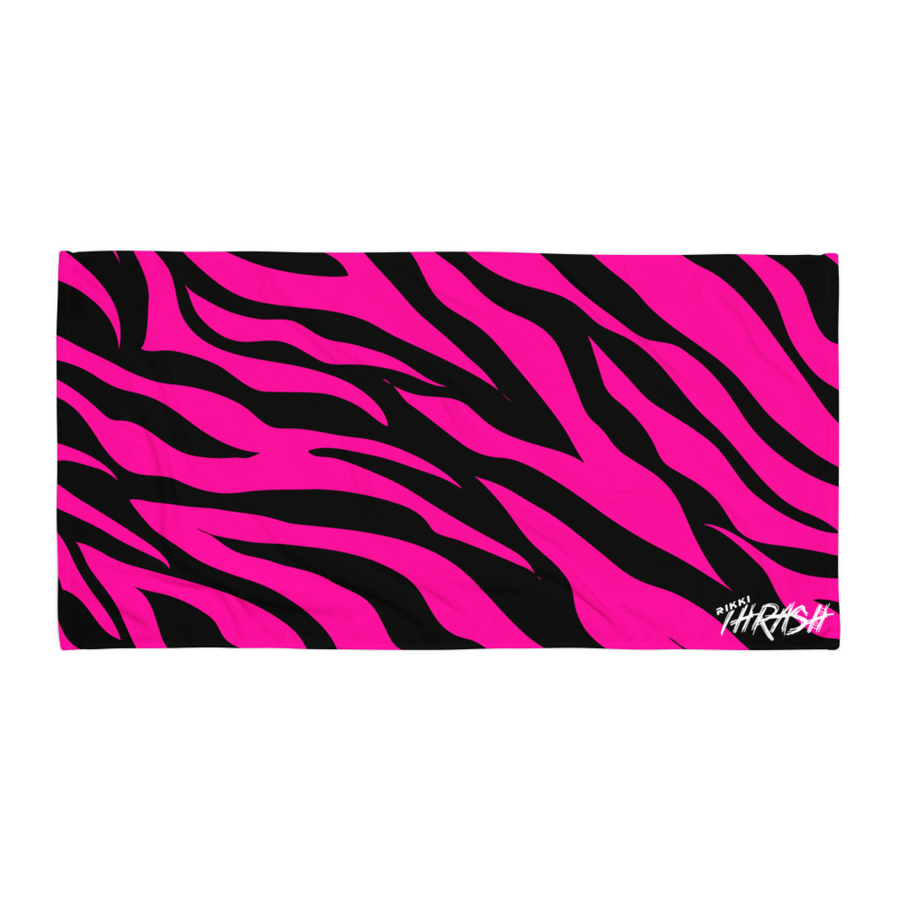 Pink Zebra Towel