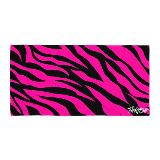 Pink Zebra Towel