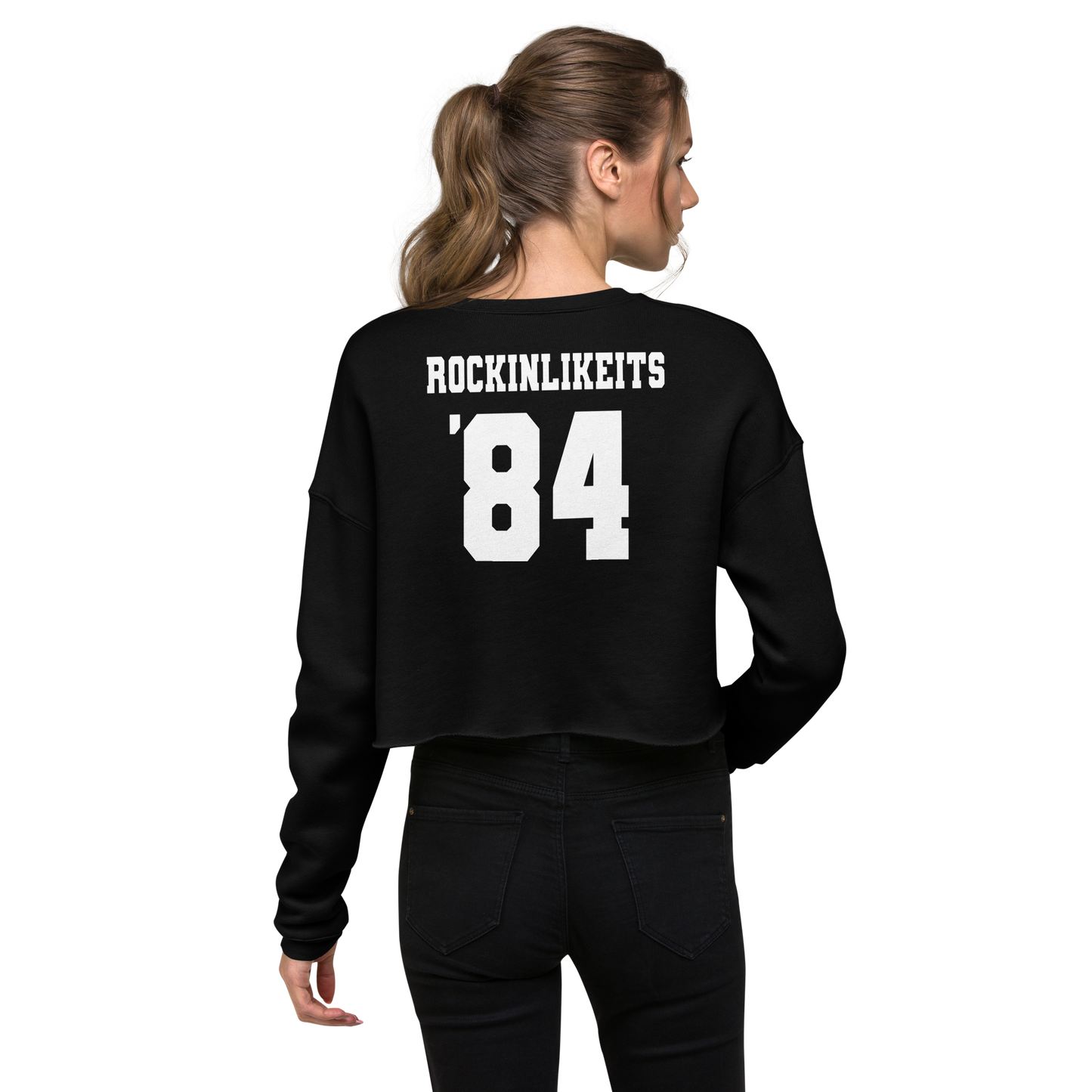 RIKKIVILLE ATHLETIC DEPT. CROP SWEATSHIRT - WOMEN