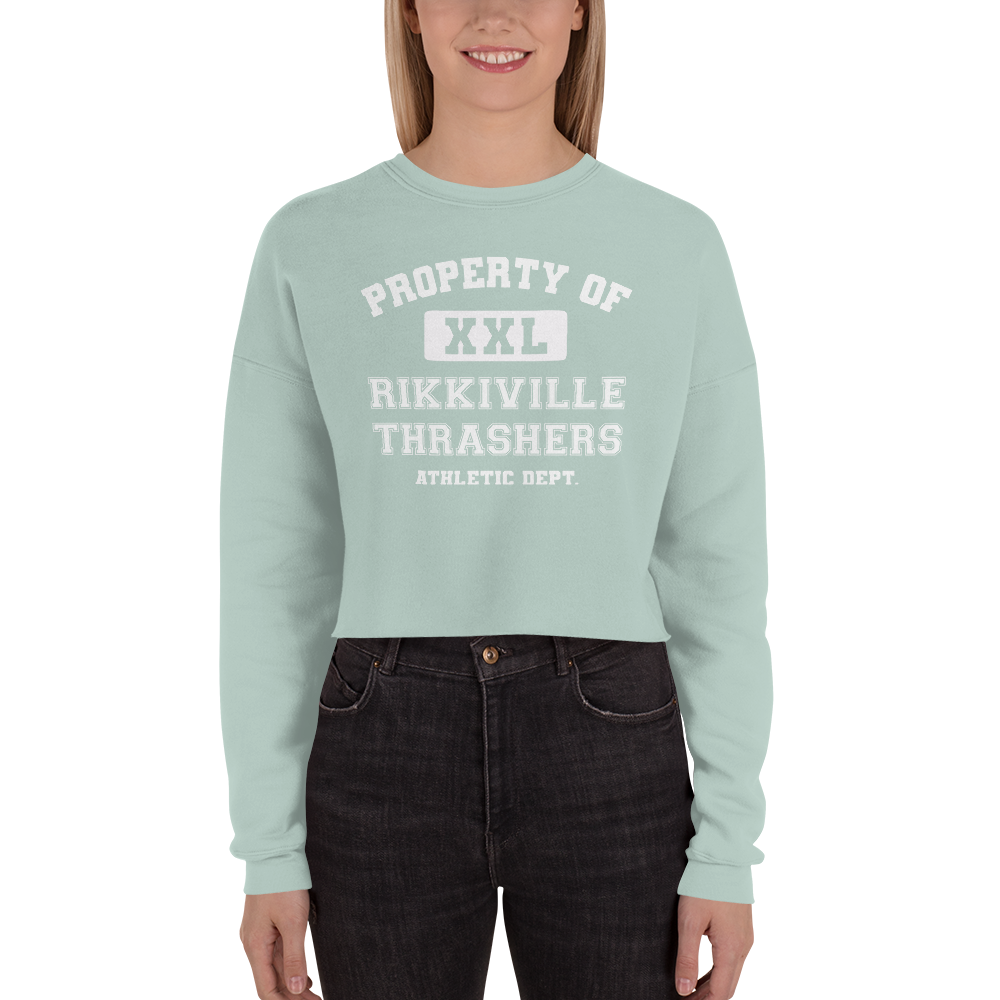 RIKKIVILLE ATHLETIC DEPT. CROP SWEATSHIRT - WOMEN